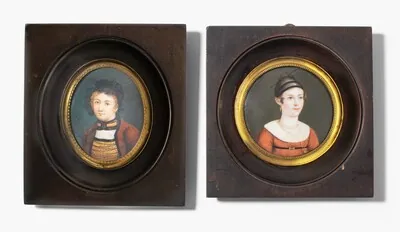 Schuler Auktionen AG - Lot: 2 Porträtminiaturen, Schweizer Schule 19.Jh. 