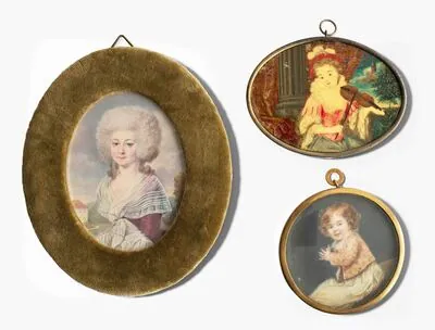 Schuler Auktionen AG - Lot: 3 Porträtminiaturen, 18./19.Jh. 
