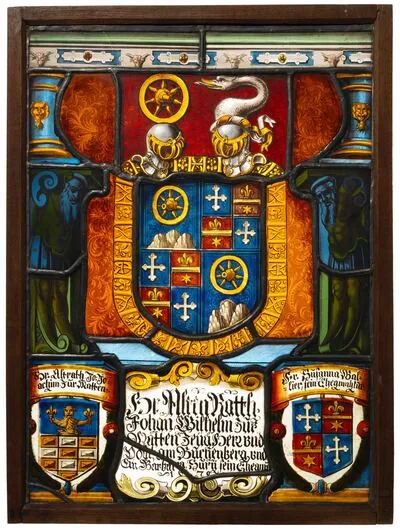 Schuler Auktionen AG - Allianzscheibe "von Roll/Wallier" und "Zurmatten/Wallier"