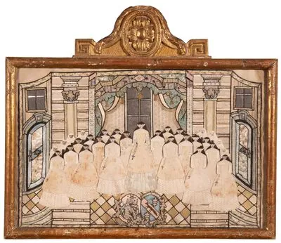 Schuler Auktionen AG - Stoffklebebild "Kanonissenstift Schänis"