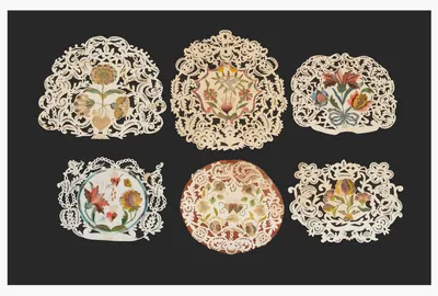 Schuler Auktionen AG - 6 Spitzenbilder mit Stickereien