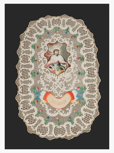 Schuler Auktionen AG - Grosses Spitzenbild "Hl. Ludwig"