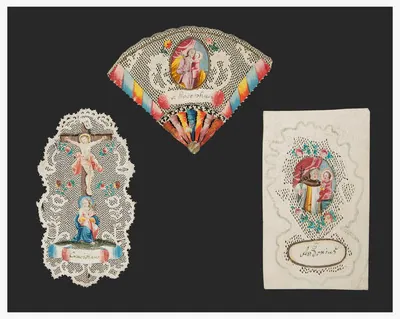 Schuler Auktionen AG - 3 Spitzenbilder "Hl. Joseph"/"Kreuzigung Christi"/"Hl. Antonius"