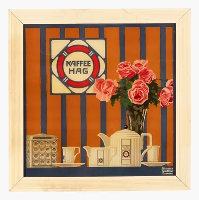 Schuler Auktionen AG - Glasplakat "KAFFEE HAG"