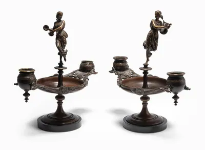 Schuler Auktionen AG - 1 Paar Girandolen/Tafelaufsätze