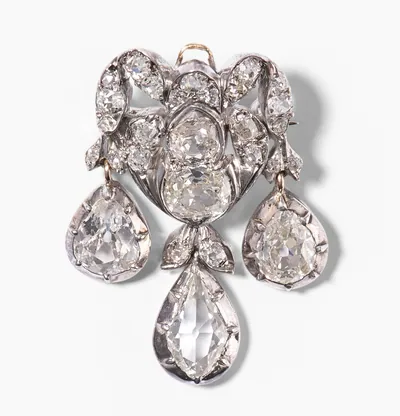 Schuler Auktionen AG - Antike Diamant-Brosche