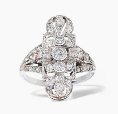 Schuler Auktionen AG - Art Déco Diamant-Ring