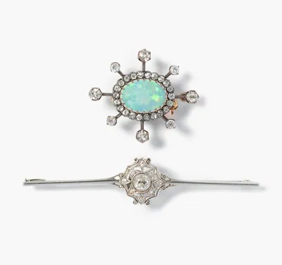 Schuler Auktionen AG - Lot: Zwei antike Broschen