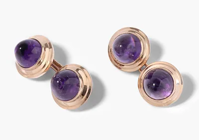 Schuler Auktionen AG - Amethyst-Manschettenknöpfe