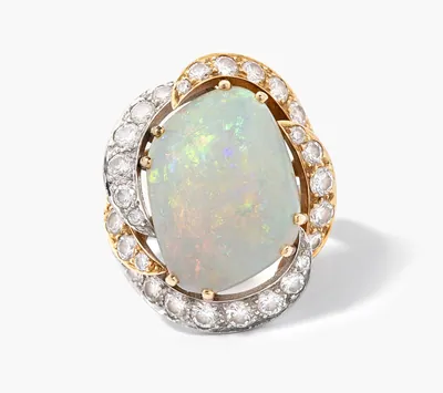Schuler Auktionen AG - Opal-Diamant-Ring