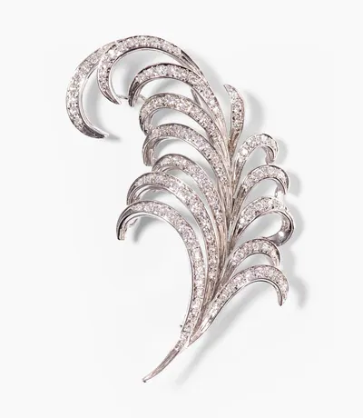 Schuler Auktionen AG - Diamant-Federbrosche
