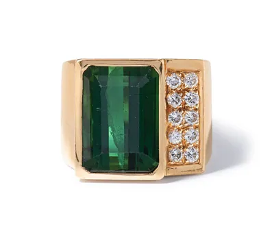 Schuler Auktionen AG - Turmalin-Brillant-Ring