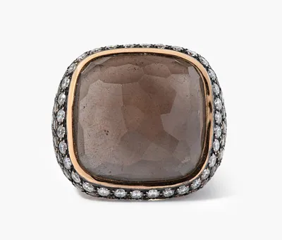 Schuler Auktionen AG - Rauchquarz-Brillant-Ring