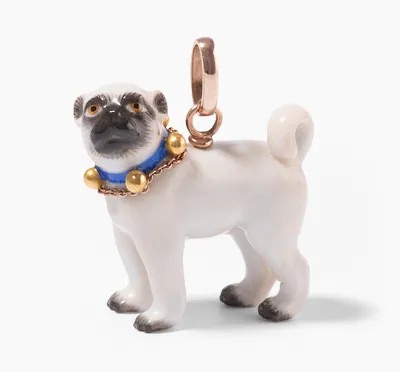 Schuler Auktionen AG - Meissen Mops "Blue Edition"-Anhänger