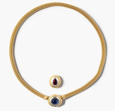 Schuler Auktionen AG - Collier mit Saphir und Turmalin