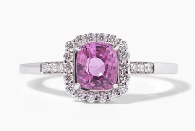 Schuler Auktionen AG - Pink-Saphir-Brillant-Ring