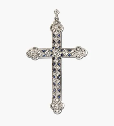 Schuler Auktionen AG - Diamant-Kreuz-Anhänger