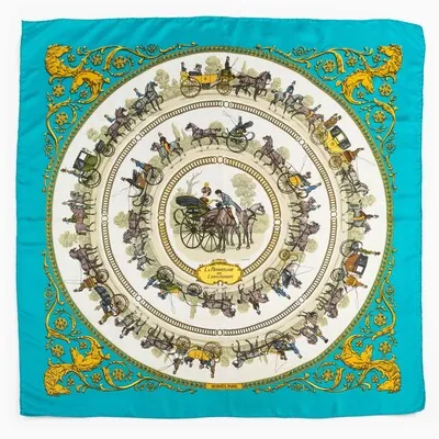 Schuler Auktionen AG - Hermès, 2 Foulards "Feuilles D'Automne" und "La Promenade de Longchamps"