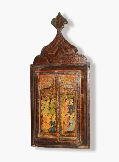 Schuler Auktionen AG - Spiegel mit 2 Holzflügeln