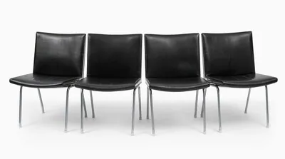 Schuler Auktionen AG - Hans J. Wegner, 4 Stühle "Airport Chairs"