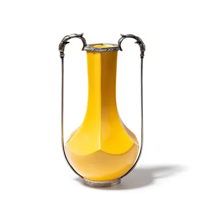 Schuler Auktionen AG - Keramikvase mit Silbermontur, Carl Fabergé