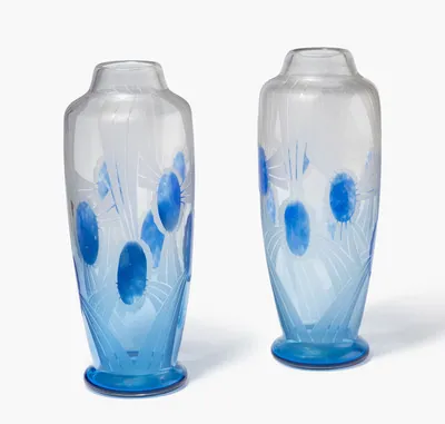 Schuler Auktionen AG - Charder, Charles Schneider, Le Verre Français, 1 Paar Vasen