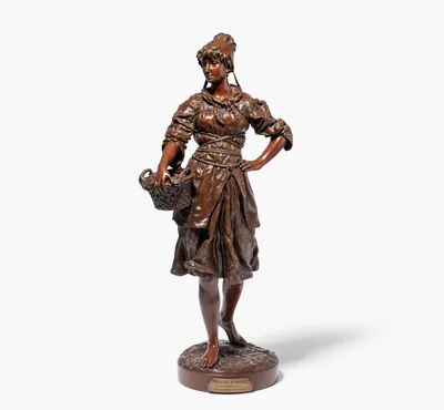 Schuler Auktionen AG - Gaston Veuvenot Leroux, Figur „Pecheuse de moules“