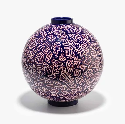 Schuler Auktionen AG - Lukas Works, Kugelvase "Blue Kiss" 1/20