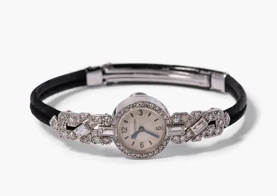 Schuler Auktionen AG - Art Déco Diamant-Damenarmbanduhr, Jaeger LeCoultre, 1930er Jahre