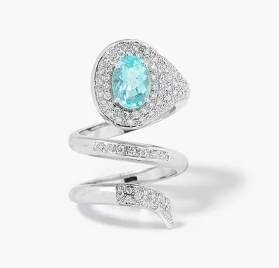 Schuler Auktionen AG - Paraiba-Turmalin-Brillant-Ring