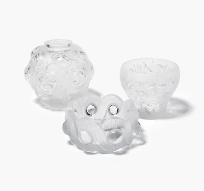 Schuler Auktionen AG - Lalique, 2 Väschen und 1 Schälchen