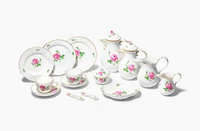 Schuler Auktionen AG - Meissen, Kaffeeservice "Rote Rose"