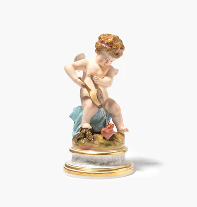 Schuler Auktionen AG - Meissen, Figur "Amor zwei Herzen anfachend"