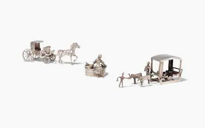 Schuler Auktionen AG - Lot: 3 Miniatur-Objekte, Deutschland 19.Jh.