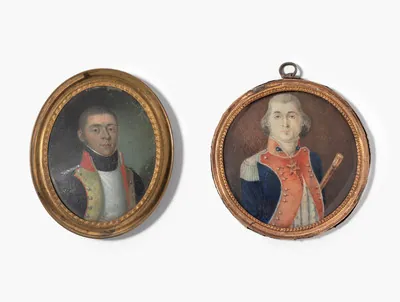 Schuler Auktionen AG - Lot: 2 Porträtminiaturen, Luzern oder Zug um 1800