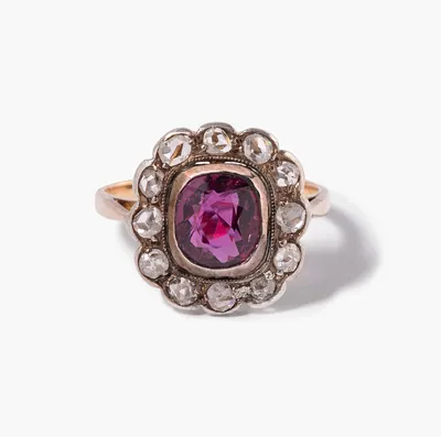 Schuler Auktionen AG - Antiker Rubin-Diamant-Ring