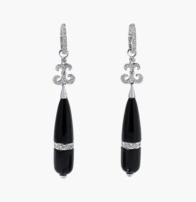Schuler Auktionen AG - Onyx-Diamant-Ohrhänger