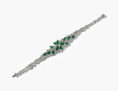 Schuler Auktionen AG - Smaragd-Diamant-Bracelet