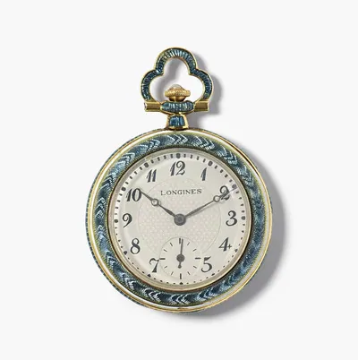 Schuler Auktionen AG - Kleine Longines Email-Taschenuhr, um 1915