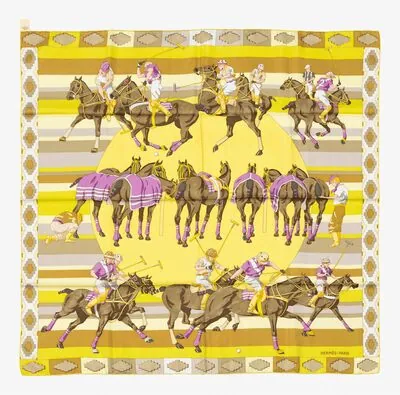 Schuler Auktionen AG - Hermès, 2 Foulards "Les Poneys de Polo" und "La Présentation"