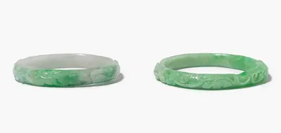 Schuler Auktionen AG - Lot: 2 Jade-Armreifen