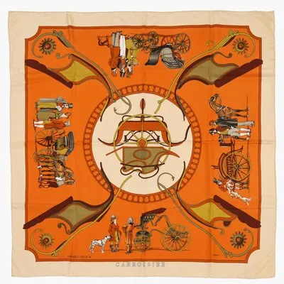 Schuler Auktionen AG - Hermès, 2 Foulards, "Vinci" und "Carrossier"