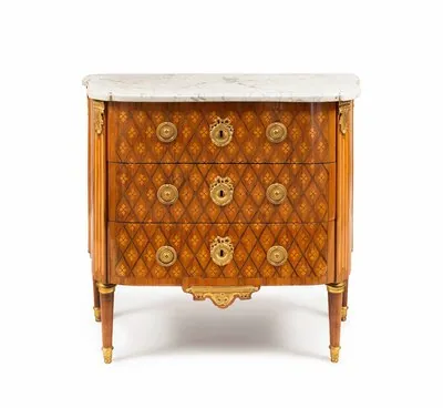 Schuler Auktionen AG - Feine Louis XVI-Kommode, Paris, um 1775, in der Art des Godefroy Dester