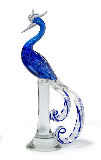 Schuler Auktionen AG - Cenedese, Glasskulptur "Pfau"