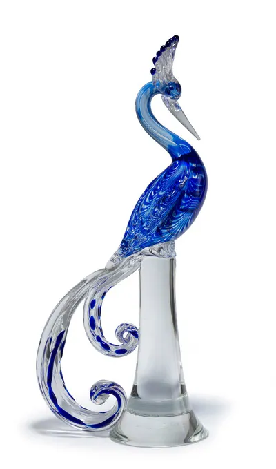Schuler Auktionen AG - Cenedese, Glasskulptur "Pfau"