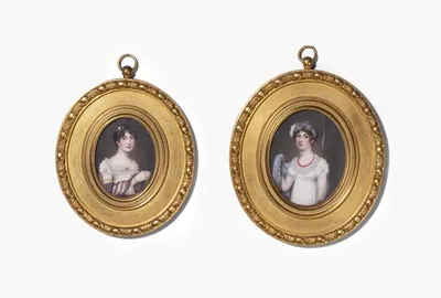 Schuler Auktionen AG - Lot: 2 Porträtminiaturen, Anfang 19.Jh. 