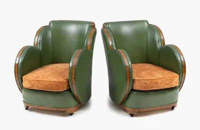 Schuler Auktionen AG - 1 Paar Clubsessel, Art Déco