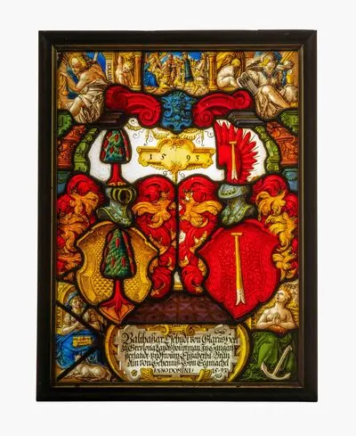 Schuler Auktionen AG - Allianzscheibe "Balthasar Tschudi und Elisabetha Brändli"