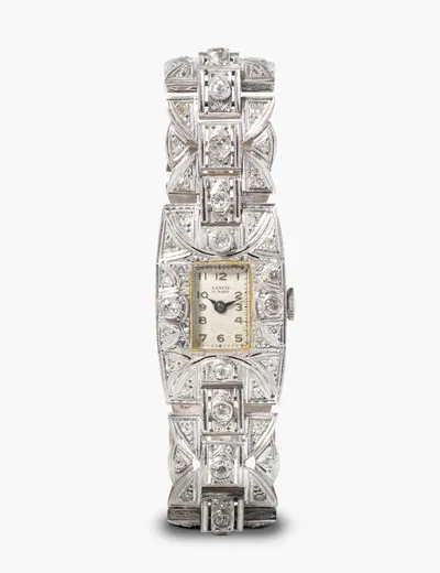 Schuler Auktionen AG - Lanco Art Déco Diamant-Damen-Armbanduhr, um 1925