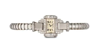 Schuler Auktionen AG - Cartier Bracelet mit integrierter Uhr, Frankreich, um 1930